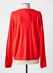 Gilet manches longues rouge CREAM pour femme seconde vue
