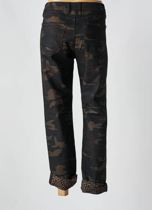 Jeans coupe droite stretch taille normale vert FREEMAN T.PORTER femme