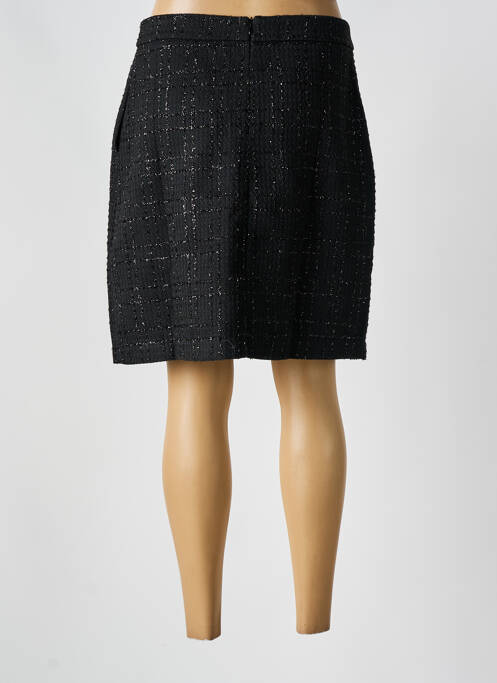 Jupe courte tissage tweed noir CREAM femme