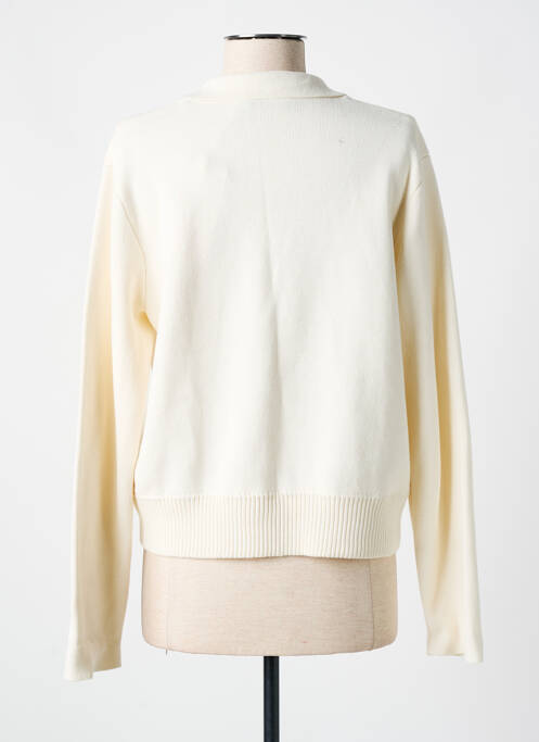 Gilet manches longues beige FRANSA pour femme