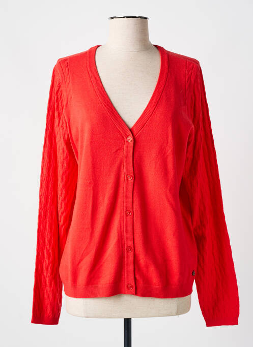 Gilet manches longues rouge CREAM pour femme