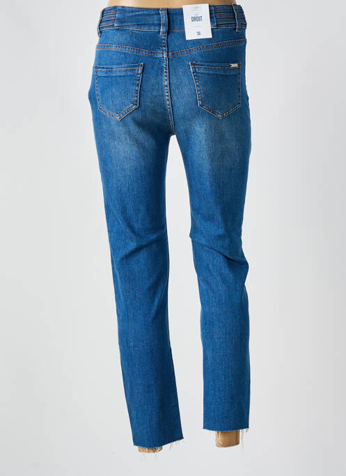 Jeans coupe droite bleu C'EST BEAU LA VIE pour femme