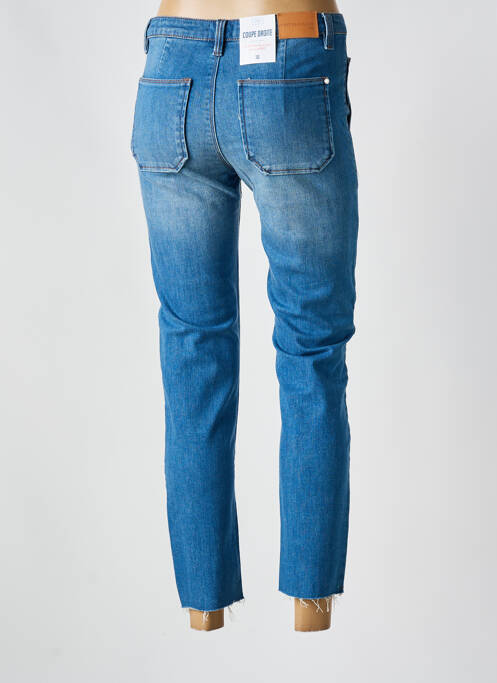 Jeans coupe droite bleu C'EST BEAU LA VIE pour femme