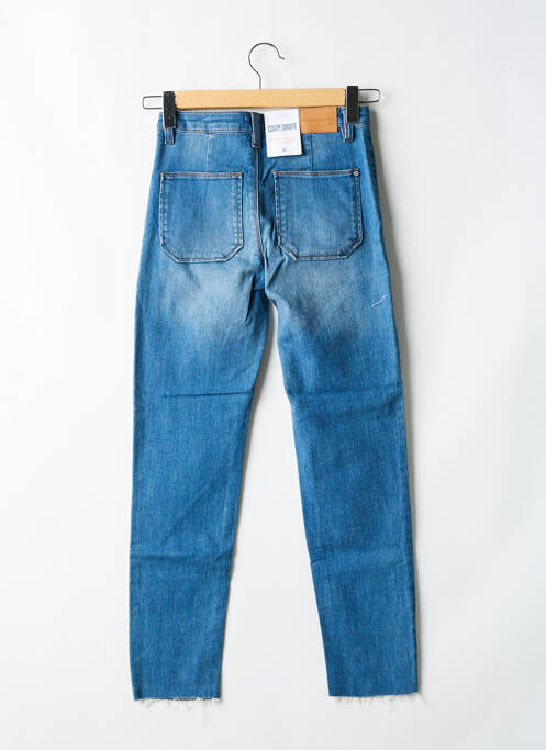 Jeans coupe droite bleu C'EST BEAU LA VIE pour femme