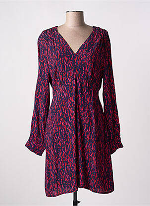 Robe courte manches longues manches longues bleu AN' GE femme