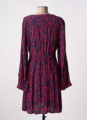 Robe courte manches longues manches longues bleu AN' GE femme