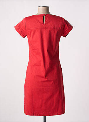 Robe courte manches courtes manches courtes rouge AGATHE & LOUISE femme