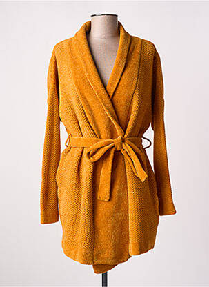 Robe de chambre stretch jaune GISELA femme