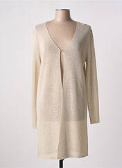 Gilet manches longues beige TRIPODE pour femme seconde vue