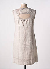 Robe mi-longue marron MALOKA pour femme seconde vue