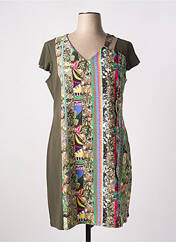 Robe mi-longue vert MALOKA pour femme seconde vue
