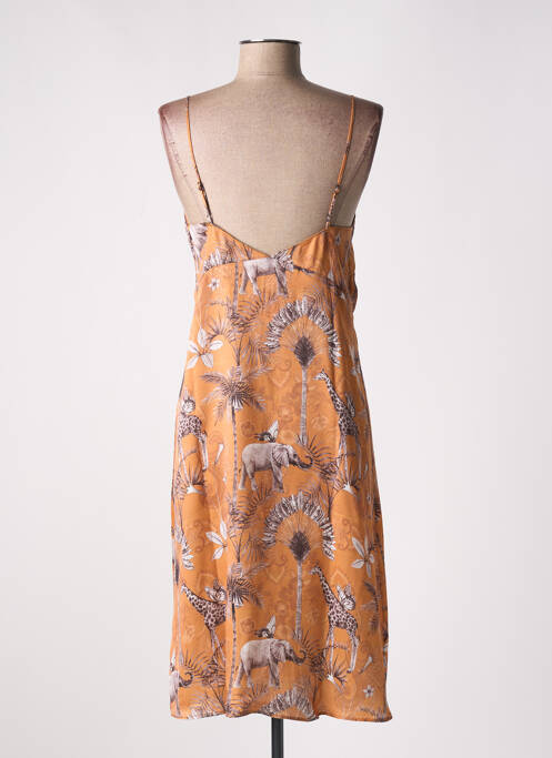 Nuisette/combinette effet matière satinée jaune GISELA femme