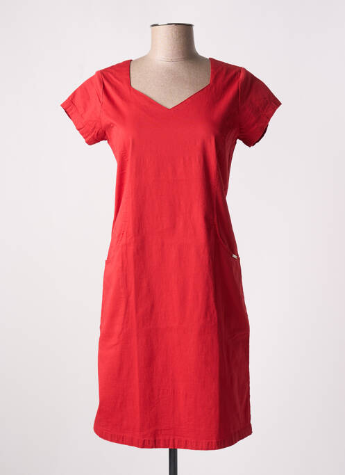 Robe courte manches courtes manches courtes rouge AGATHE & LOUISE femme