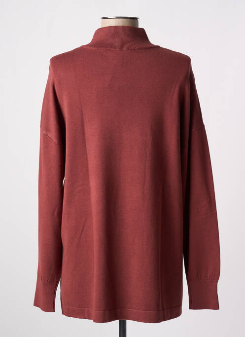 Pull col roulé marron B.YOUNG pour femme