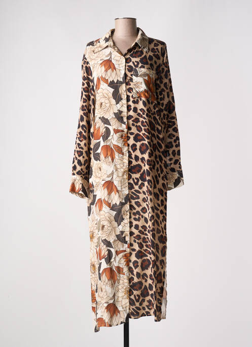 Robe longue beige CECILE WANG pour femme