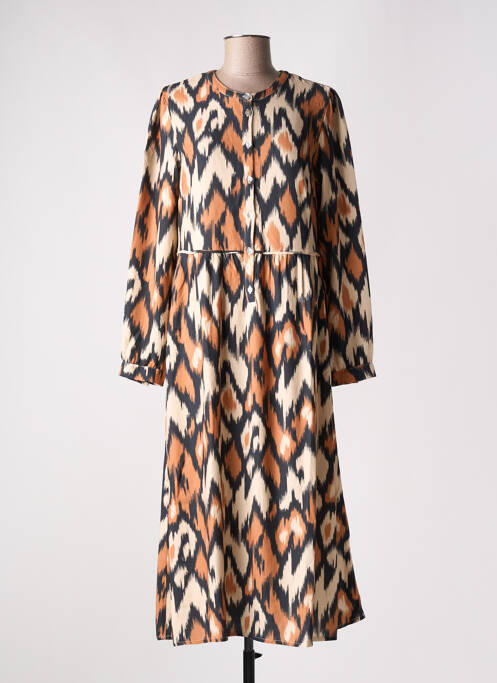 Robe longue orange C'EST BEAU LA VIE pour femme