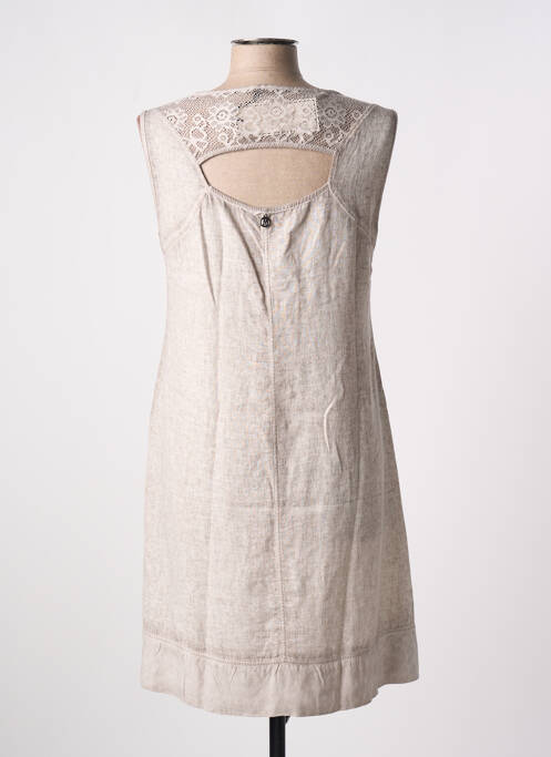 Robe mi-longue marron MALOKA femme