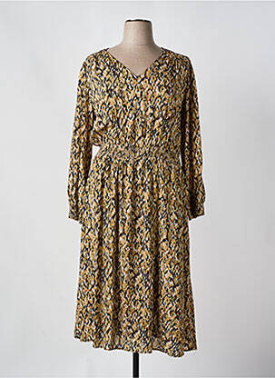Robe mi-longue manches longues manches longues noir C'EST BEAU LA VIE femme