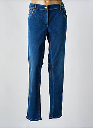 Jeans coupe slim stretch taille normale bleu ZERRES femme