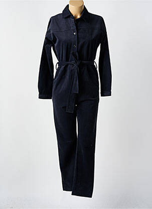 Combi-pantalon poches manches longues bleu ARTLOVE femme