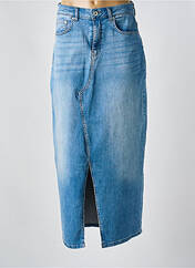 Jupe longue bleu ICHI pour femme seconde vue