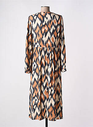 Robe longue manches longues manches longues beige C'EST BEAU LA VIE femme