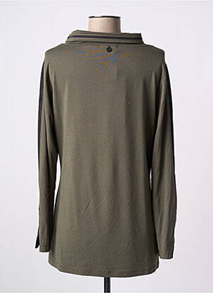 Top coupe fluide manches longues vert MALOKA femme