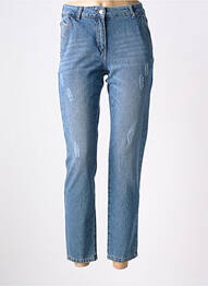Pantalon 7/8 stretch taille normale bleu MADO ET LES AUTRES femme