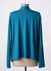 Gilet manches longues bleu MALOKA pour femme seconde vue