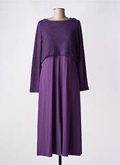 Robe longue violet MALOKA pour femme seconde vue