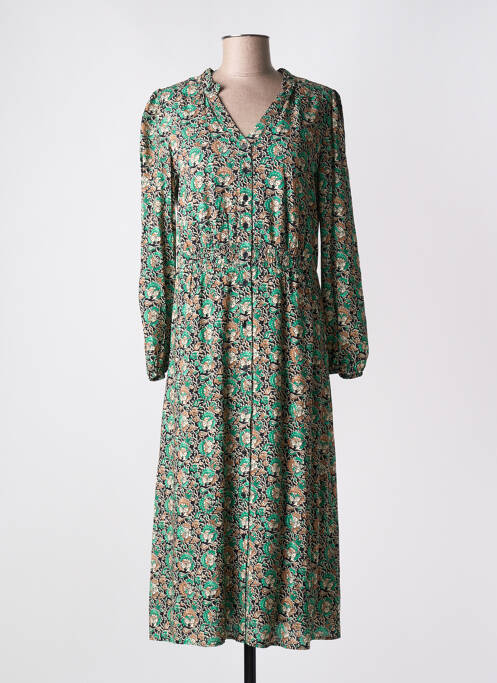 Robe longue vert C'EST BEAU LA VIE pour femme