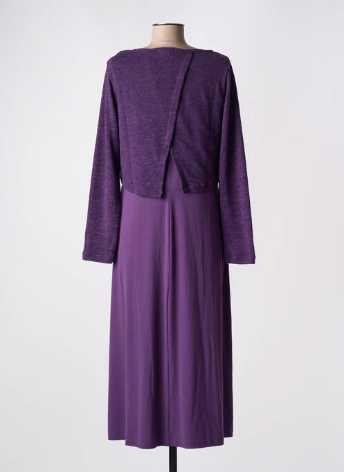 Robe longue violet MALOKA pour femme