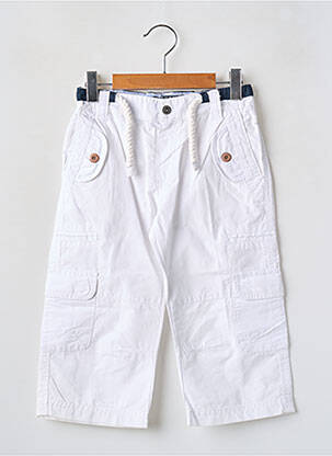 Pantalon cargo coupe droite taille élastique blanc MAYORAL garçon