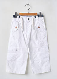 Pantalon cargo coupe droite taille élastique blanc MAYORAL garcon