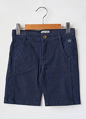 Bermuda tissage denim taille ajustable bleu ELLE EST OU LA MER garcon