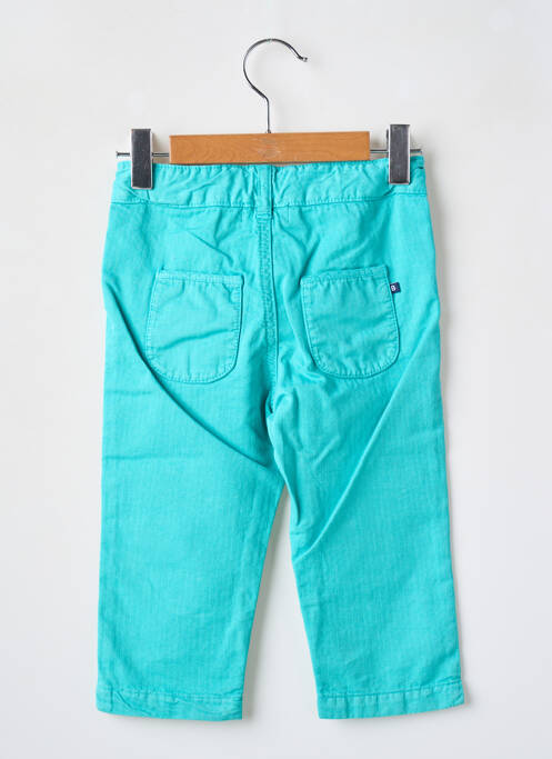 Pantalon droit poches taille ajustable bleu BERLINGOT fille