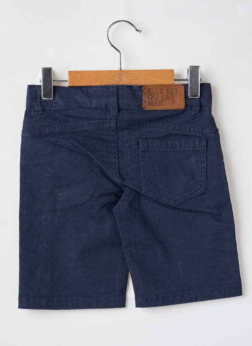 Bermuda bleu ELLE EST OU LA MER pour garçon