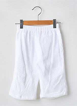 Pantalon droit coupe droite taille élastique blanc TAPIOCA fille