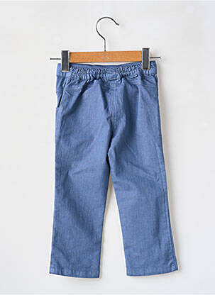 Jeans coupe droite taille normale taille ajustable bleu COUDEMAIL fille