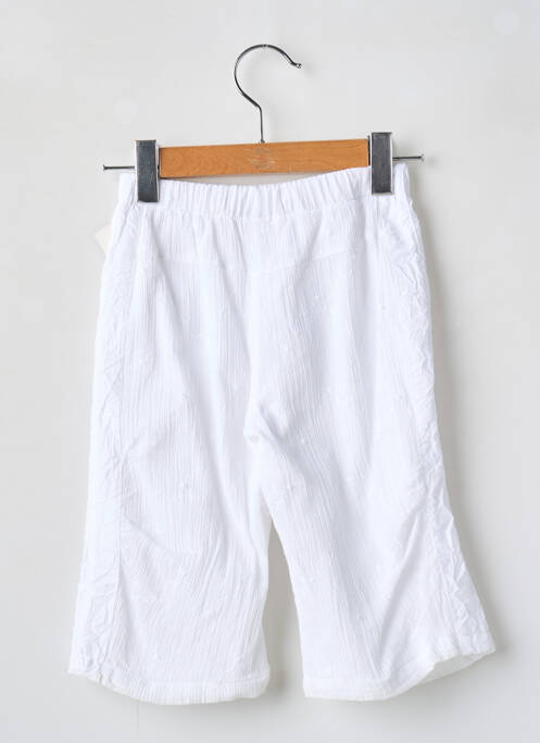 Pantalon droit coupe droite taille élastique blanc TAPIOCA fille
