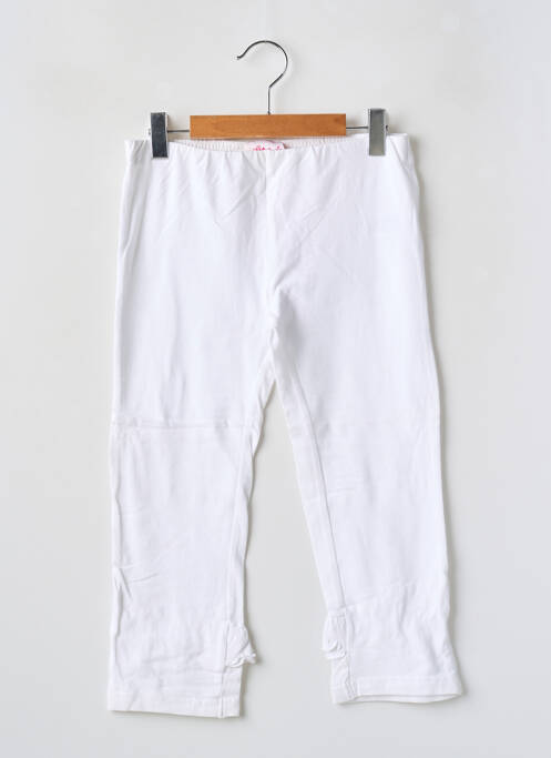 Legging blanc P'TITES CANAILLES pour fille
