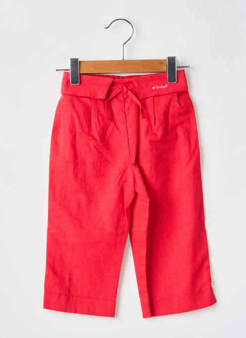 Pantalon droit rouge BERLINGOT pour fille