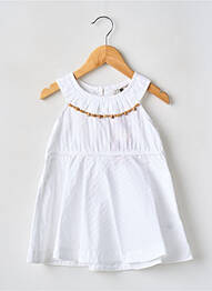 Robe mi-longue sans manche sans manche blanc CKS fille