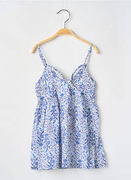 Robe mi-longue fines bretelles fines bretelles bleu CKS fille