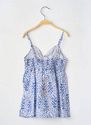 Robe mi-longue fines bretelles fines bretelles bleu CKS fille