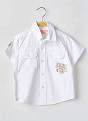 Chemise manches courtes beige P'TITES CANAILLES pour garçon seconde vue