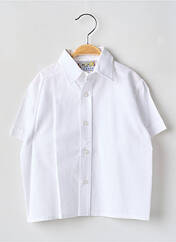 Chemise manches courtes blanc BFD CREATION pour garçon seconde vue