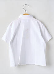 Chemise manches courtes blanc BFD CREATION pour garçon seconde vue