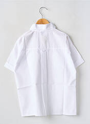 Chemise manches courtes blanc EB pour garçon seconde vue