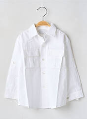 Chemise manches longues blanc TAPIOCA pour garçon seconde vue